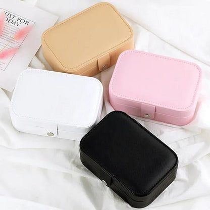 Medium-Sized Leather Jewelry Organizer – Elegant Storage Box for Accessories - Image 2