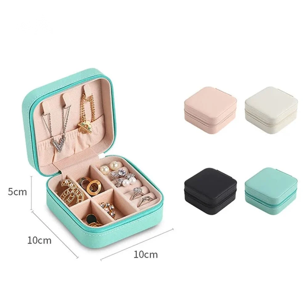 Mini Travel Jewelry Organizer – Compact Portable Accessory Case for On-the-Go
