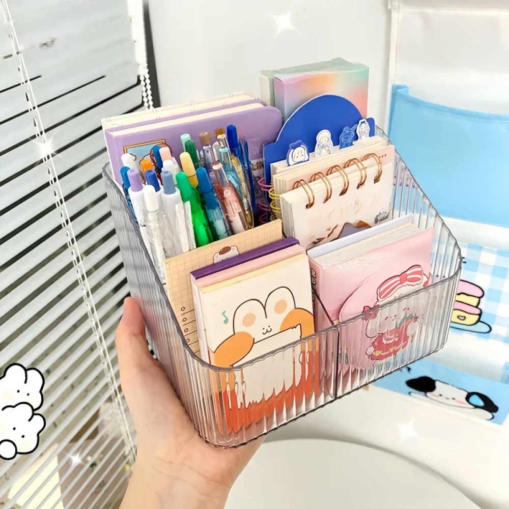 Multi-Functional Desktop Organizer – Makeup, Pen, Stationery & Art Supply Storage Box