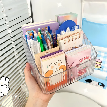 Multi-Functional Desktop Organizer – Makeup, Pen, Stationery & Art Supply Storage Box