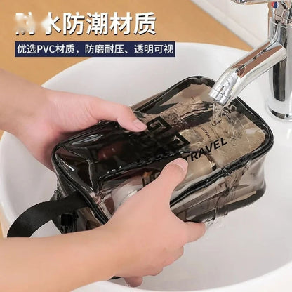 PVC Travel Cosmetic Bag – Transparent Waterproof Travel Organizer