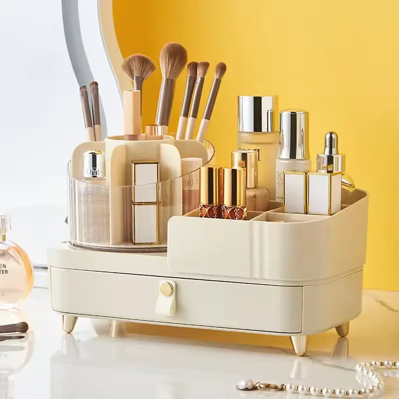 Jewelry and Makeup Organizer Box with Drawer
