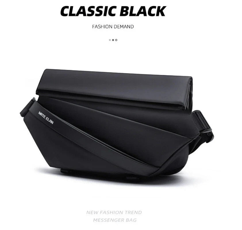 Multi Pockets Shoulder Bag – Sling Bag Crossbody Motorcycle Backpack for Men - Image 2