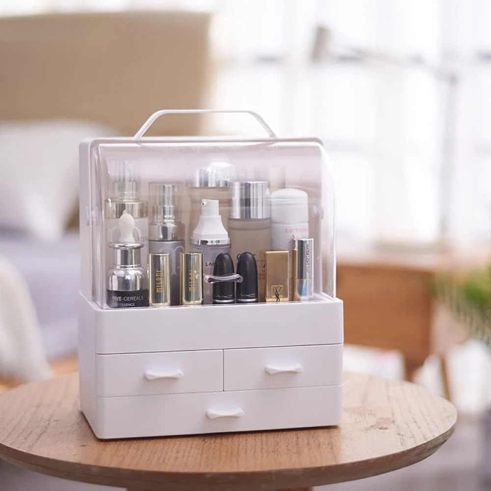 Tower Cosmetic Organizer – Multi-Layer Rotating Makeup & Vanity Storage