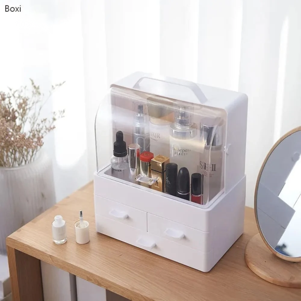 Tower Cosmetic Organizer – Multi-Layer Rotating Makeup & Vanity Storage