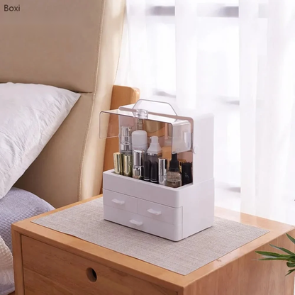 Tower Cosmetic Organizer – Multi-Layer Rotating Makeup & Vanity Storage