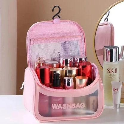 Travel Washbag Cosmetic Organizer – Waterproof Hanging Toiletry Bag